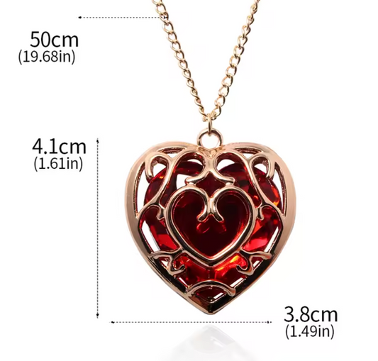 Zelda Link Heart Container Necklace | UK Stock | Fast Dispatch | Cosplay ⚔️