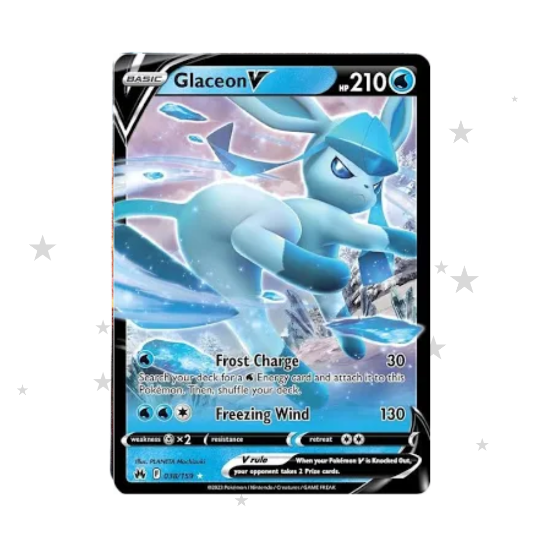 Glaceon V 038/195 Holo - Crown Zenith - English π¬π§