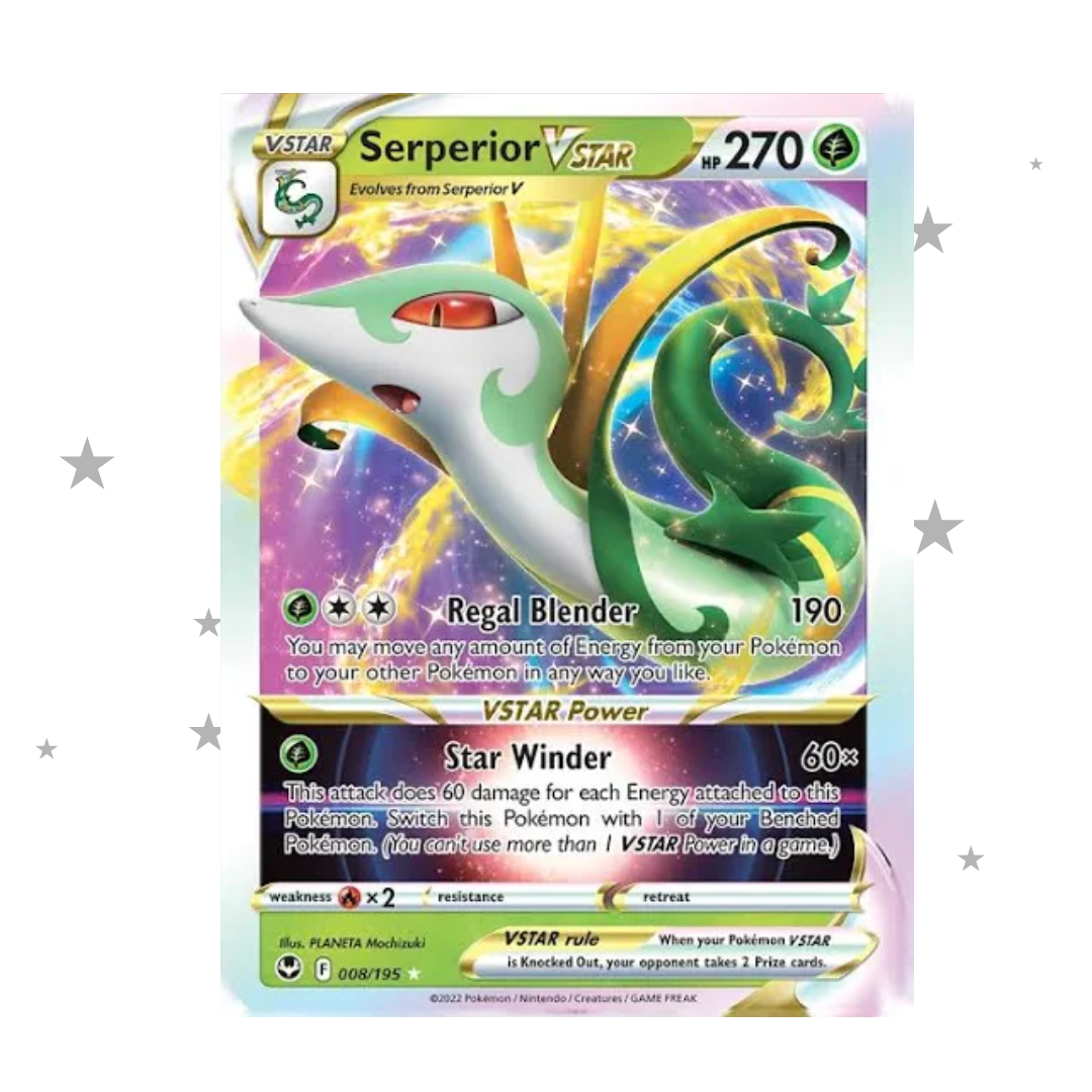Serperior VSTAR 008/195 - Silver Tempest - English 🇬🇧