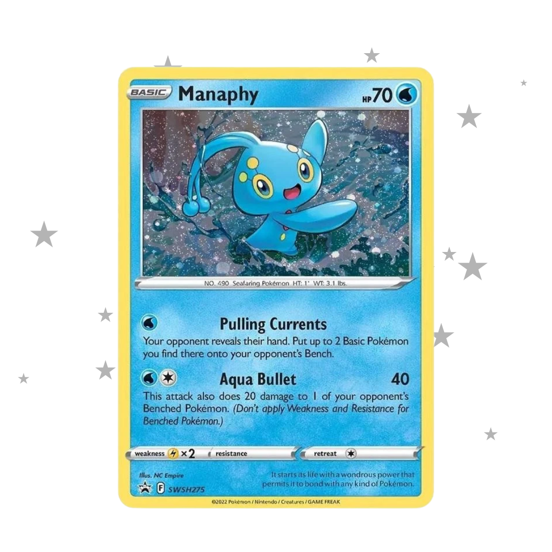 Manaphy SWSH275 Black Star Promo Holo - English 🇬🇧