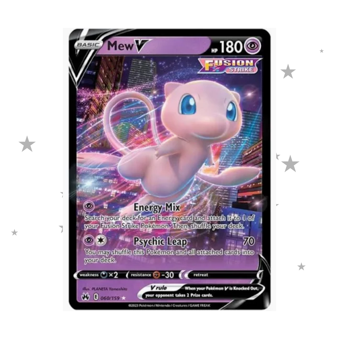 Mew V 060/159 Holo - Crown Zenith - English 🇬🇧