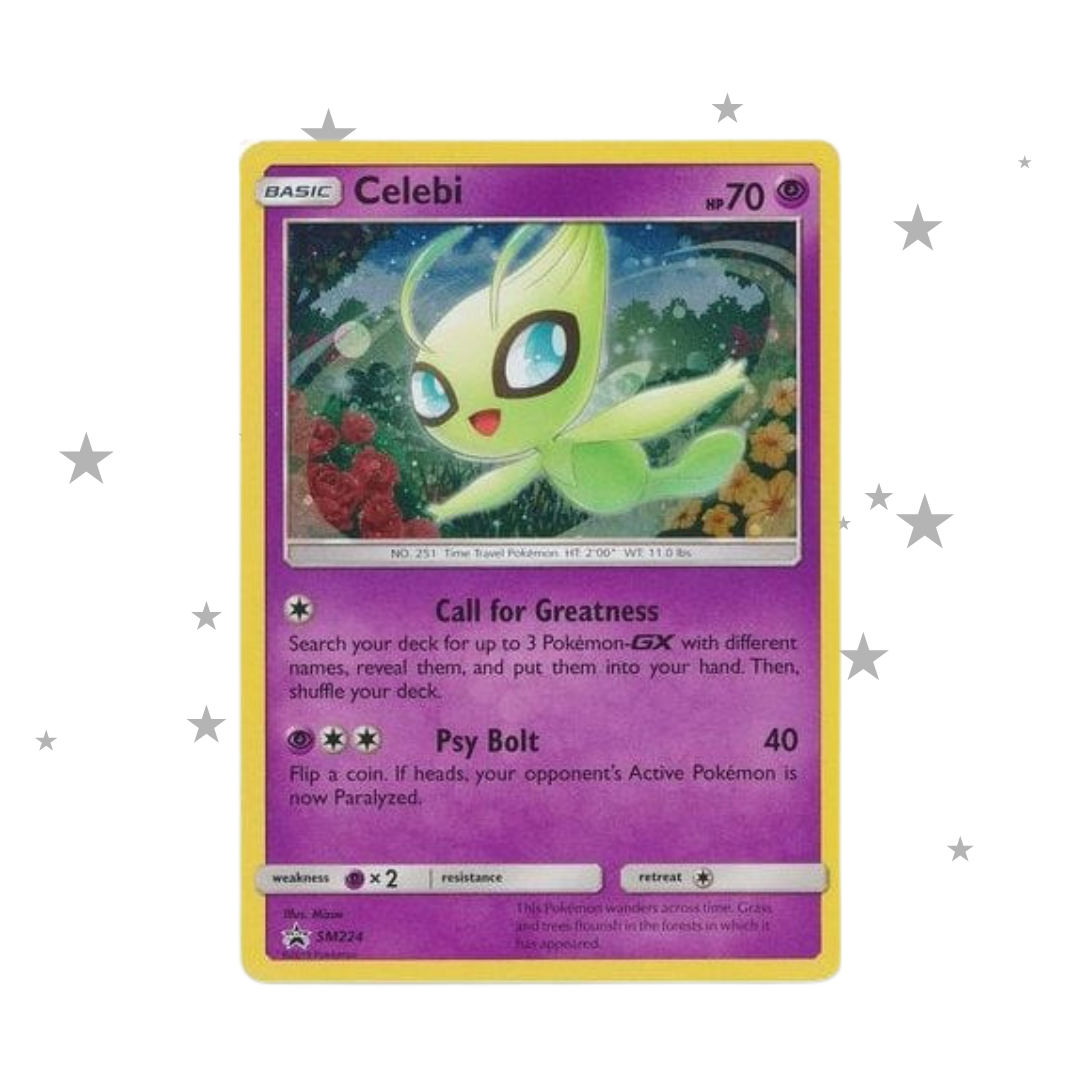 Celebi SM224 Black Star Promo Holo - English 🇬🇧