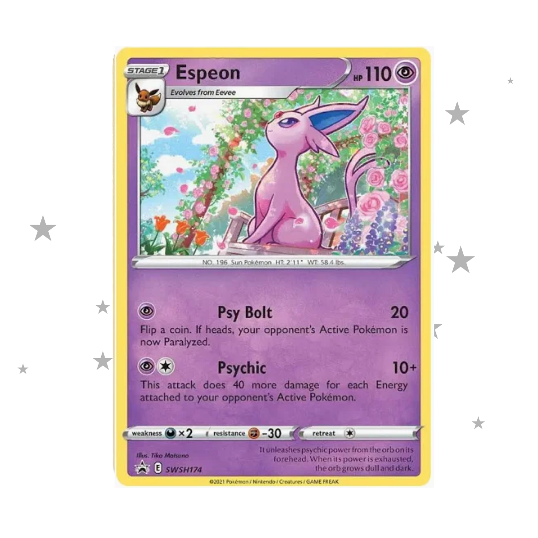 Espeon SWSH174 Black Star Promo Holo - English 🇬🇧