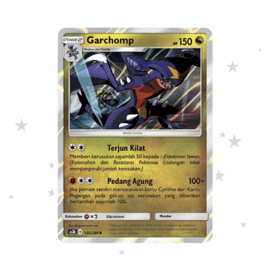 Garchomp 123/183 R Holo - Seri Ketiga (Set B) AS3B - Indonesian 🇮🇩 - ShuppetMaster TCG