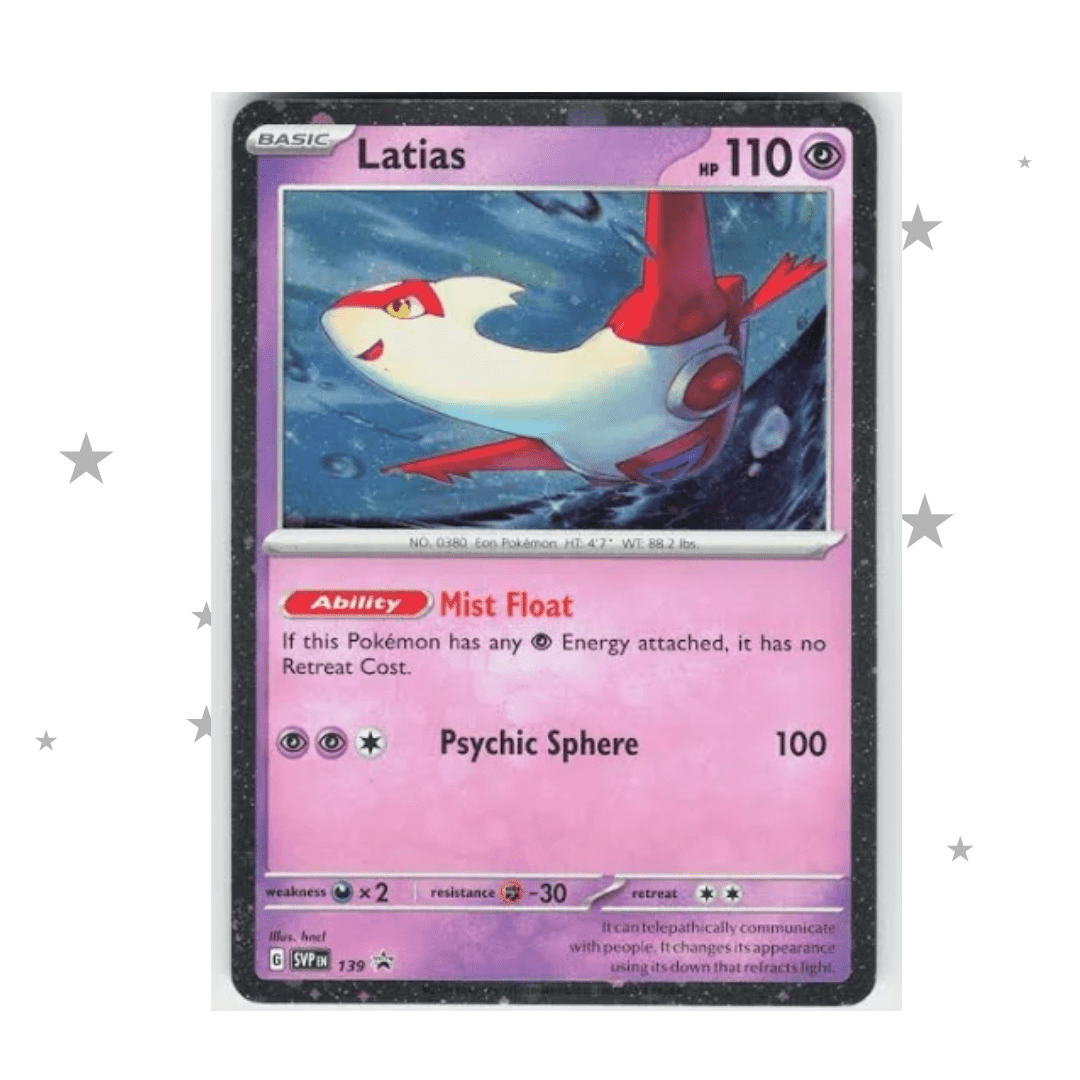 Latias SVP139 Cosmo Holo Black Star Promo - English 🇬🇧 - ShuppetMaster TCG