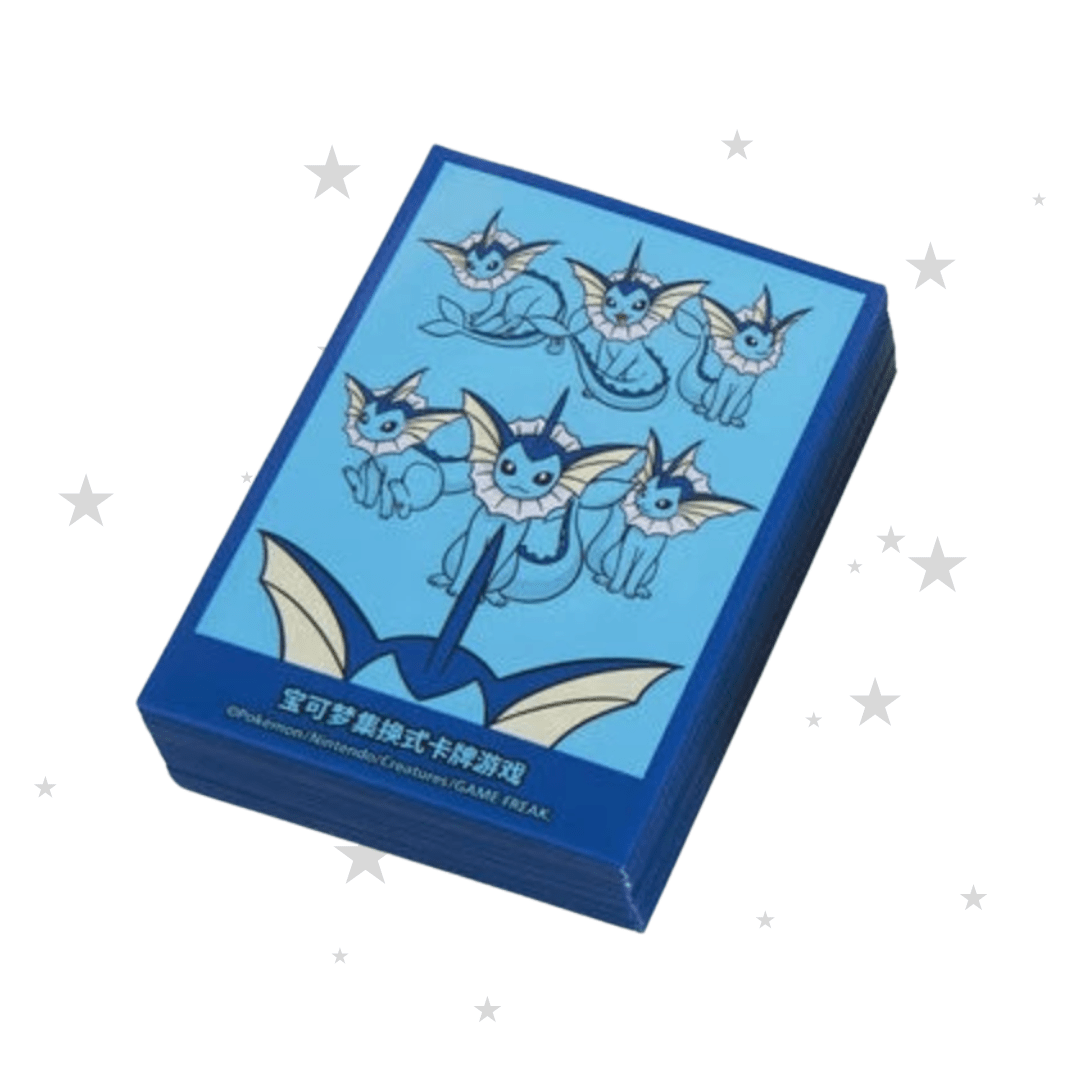 Pokémon Vaporeon Design Sleeves - Vaporeon Gift Box Set Exclusive (64 pack) - ShuppetMaster TCG