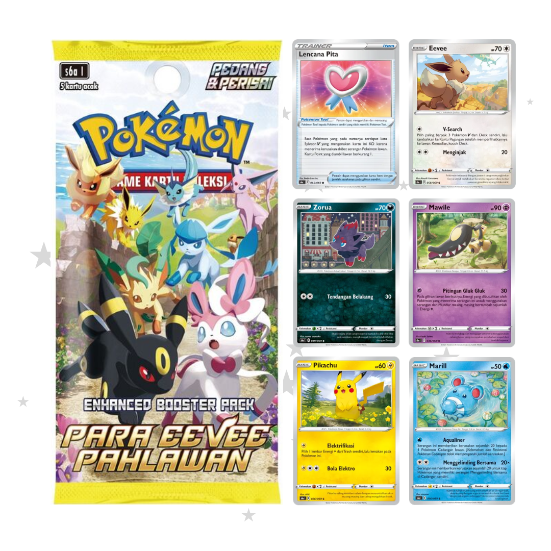 UC/C Cards - Eevee Heroes S6AI - Indonesian 🇮🇩
