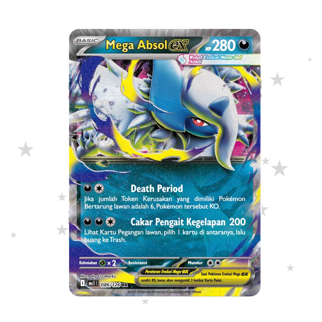Mega Absol ex 086/126 - Evolusi Mega MA1I - Indonesian 🇮🇩