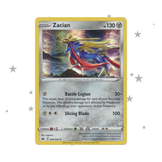 Zacian 094/159 Holo - Crown Zenith - English 🇬🇧