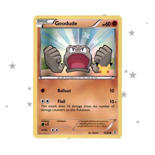 Geodude 20th Celebrations GAME Promo - English 🇬🇧