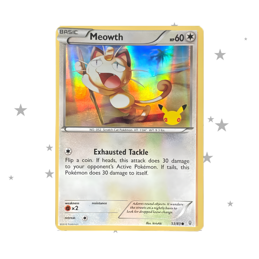Meowth 20th Celebrations GAME Promo - English 🇬🇧
