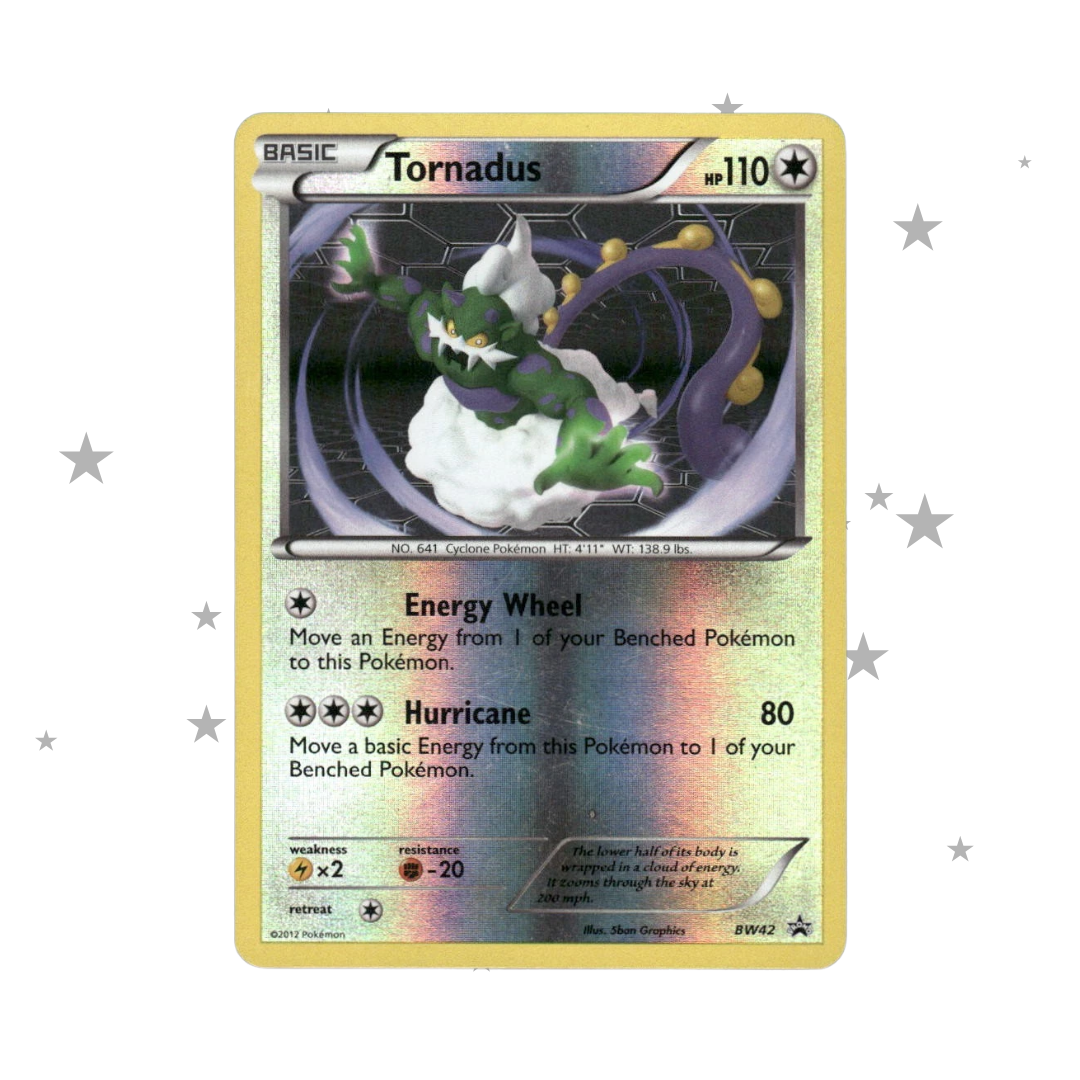 Tornadus BW42 Reverse Holo Black Star Promo  - English 🇬🇧