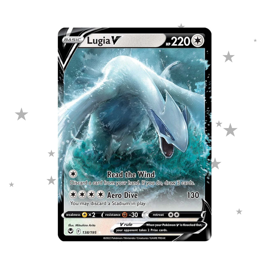 Lugia V 138/195 Full Art - Silver Tempest - English 🇬🇧