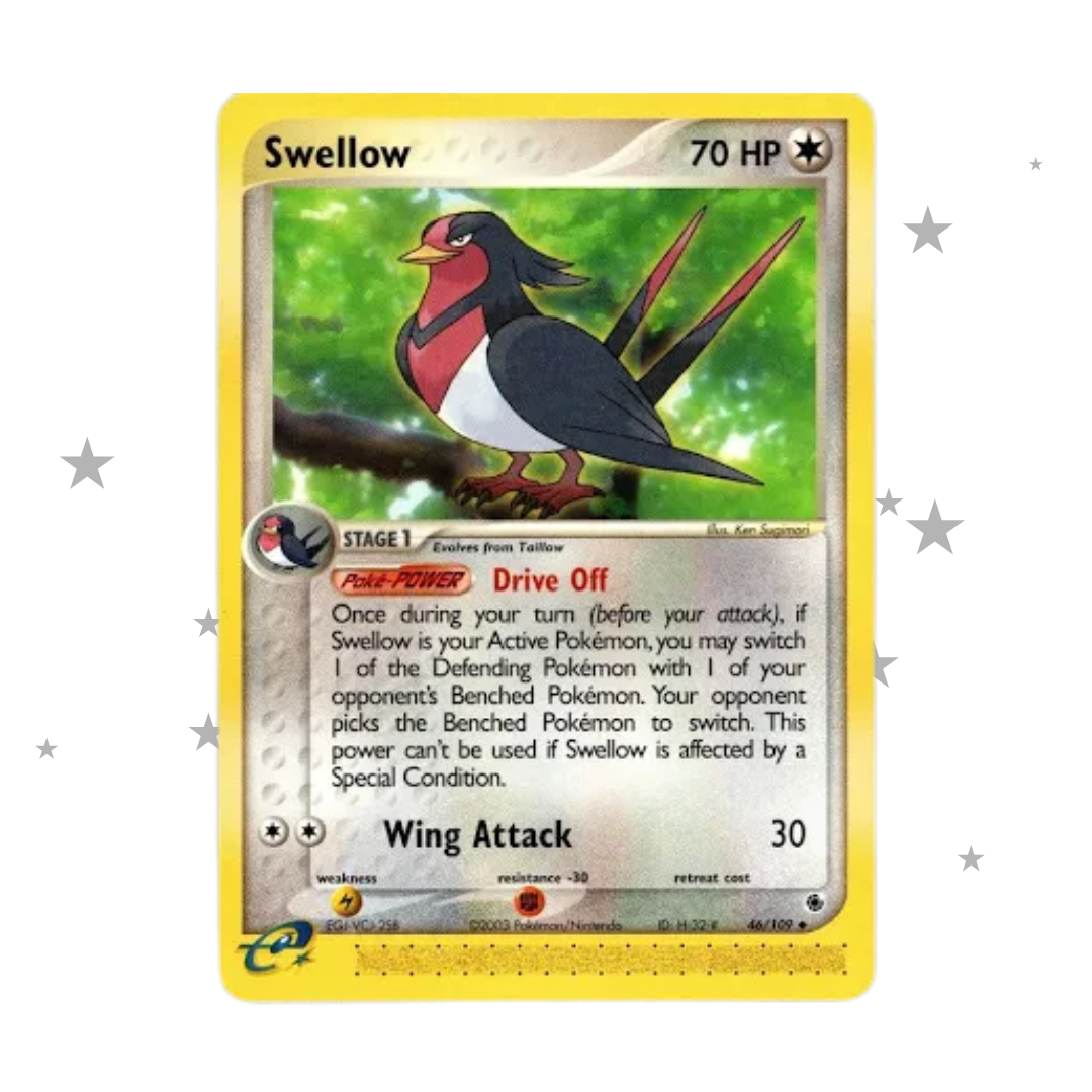 Swellow 46/109 ex Ruby & Sapphire - English 🇬🇧