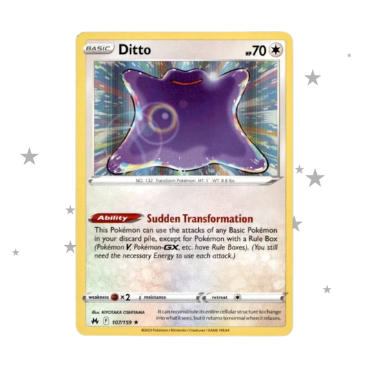 Ditto 107/159 Holo - Crown Zenith - English 🇬🇧