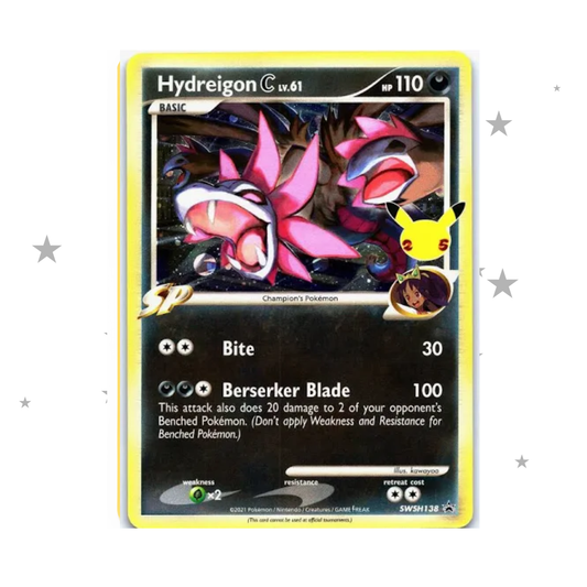 Hydreigon SWSH138 Black Star Promo - 25th Celebrations - English 🇬🇧