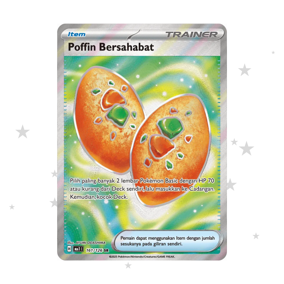 Buddy-Buddy Poffin (Poffin Bersahabat) 161/126 SR - Mega Evolusi MA1 - Indonesian 🇮🇩 - ShuppetMaster TCG