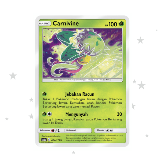Carnivine 024/171 U - AS2A - Indonesian 🇮🇩 - ShuppetMaster TCG