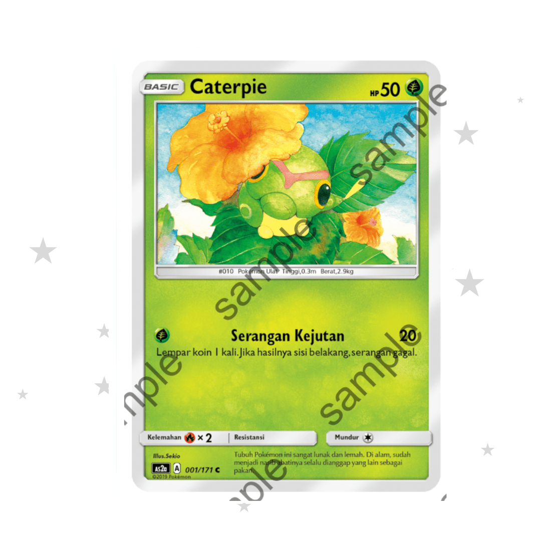 Caterpie 001/171 C - AS2A - Indonesian 🇮🇩 - ShuppetMaster TCG