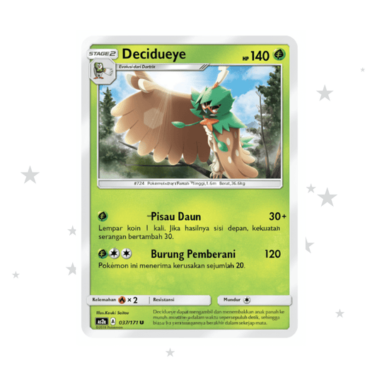 Decidueye 037/171 U - AS2A - Indonesian 🇮🇩 - ShuppetMaster TCG