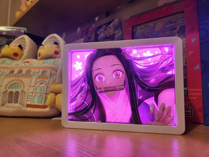 Demon Slayer Nezuko Backlit LED Paper Light Box - ShuppetMaster TCG