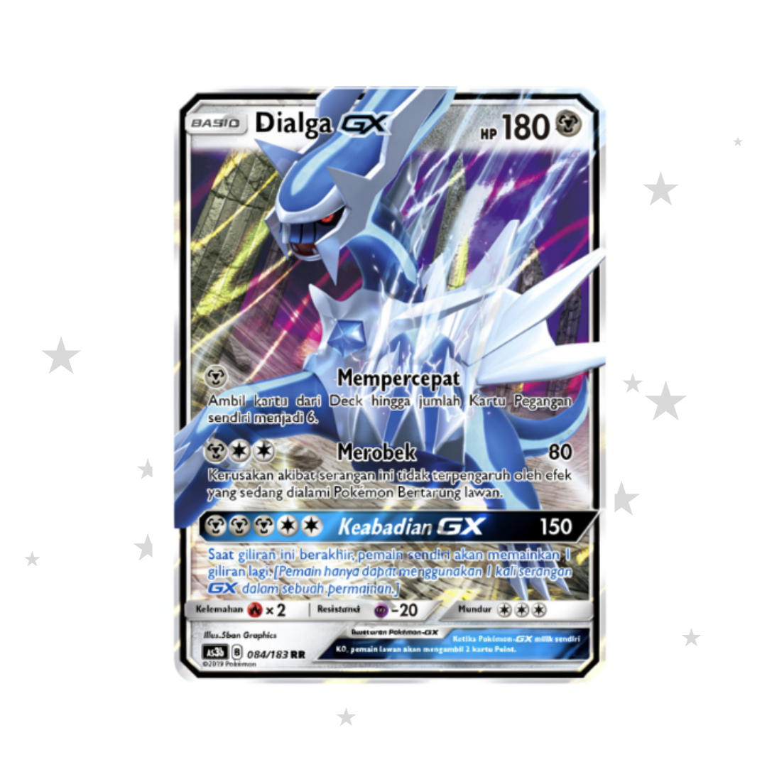 Dialga GX 084/183 SR - Seri Ketiga (Set B) AS3B - Indonesian 🇮🇩 - ShuppetMaster TCG