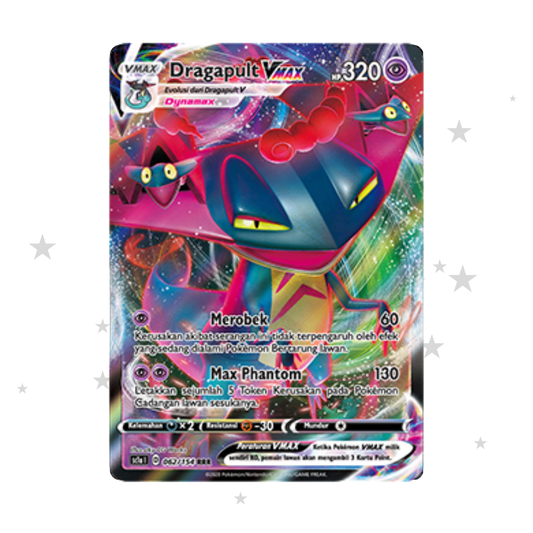 Dragapult VMAX 062/154 RRR Holo - SC1AI - Indonesian 🇮🇩 - ShuppetMaster TCG