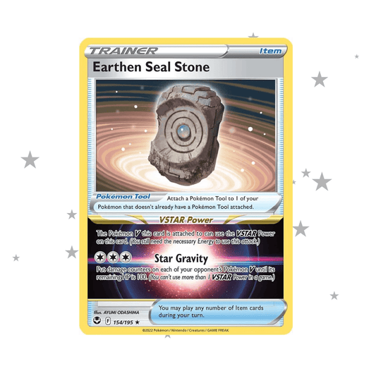 Earthen Seal Stone 154/195 Holo - Silver Tempest - English 🇬🇧 - ShuppetMaster TCG