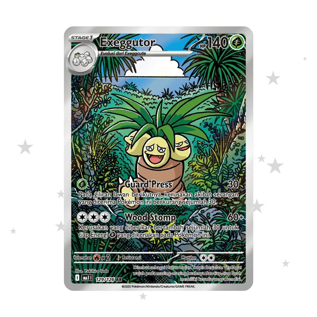 Exeggutor 129/126 AR - Mega Evolusi MA1 - Indonesian 🇮🇩 - ShuppetMaster TCG
