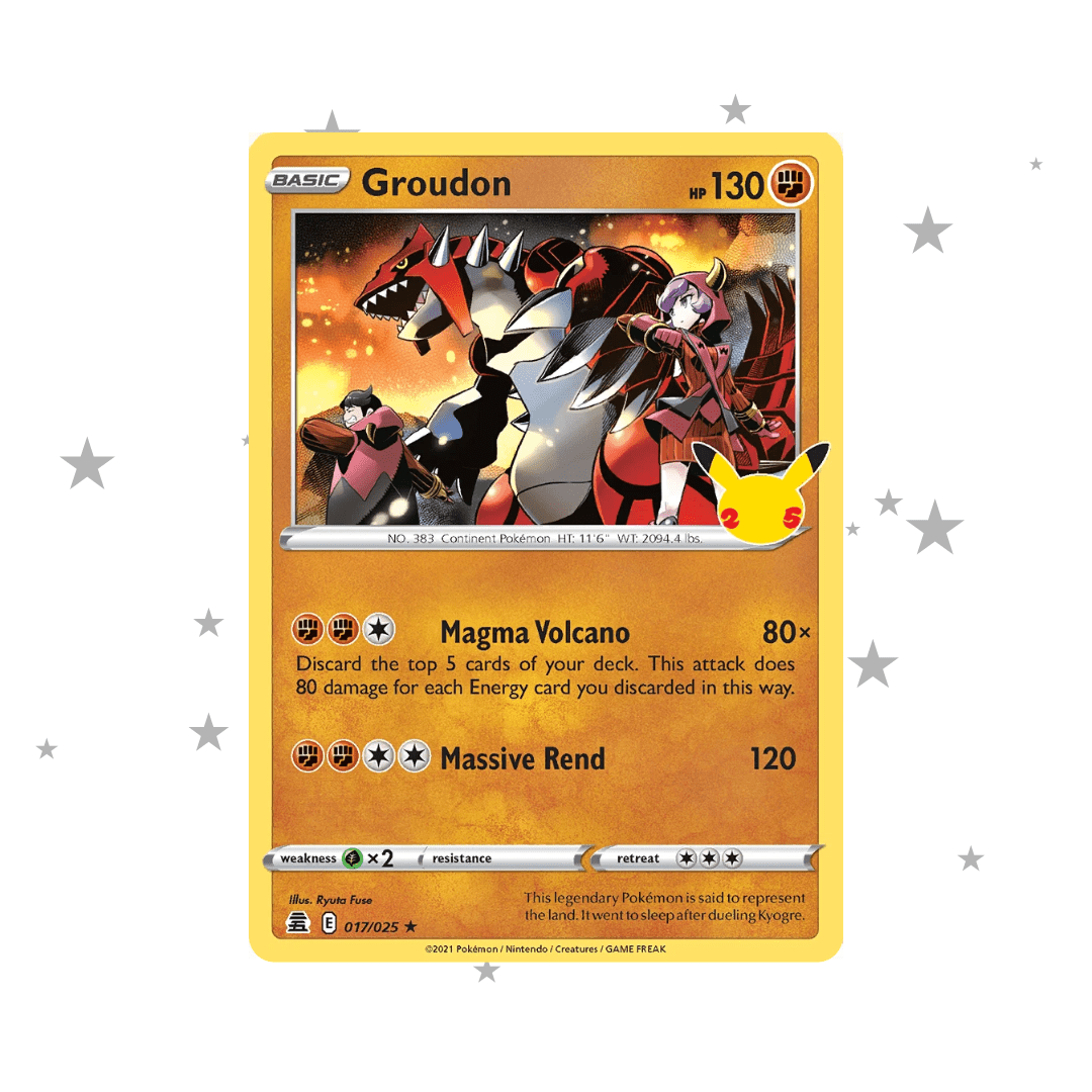 Groudon 017/025 Celebrations - English 🇬🇧 - ShuppetMaster TCG