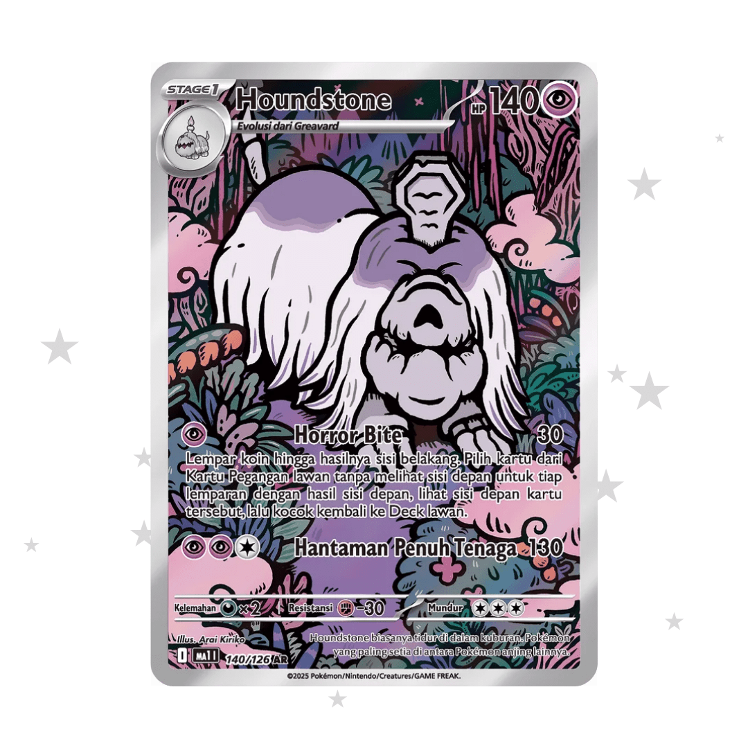 Houndstone 140/126 AR - Mega Evolusi MA1 - Indonesian 🇮🇩 - ShuppetMaster TCG