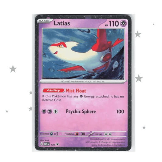 Latias SVP139 Cosmo Holo Black Star Promo - English 🇬🇧 - ShuppetMaster TCG