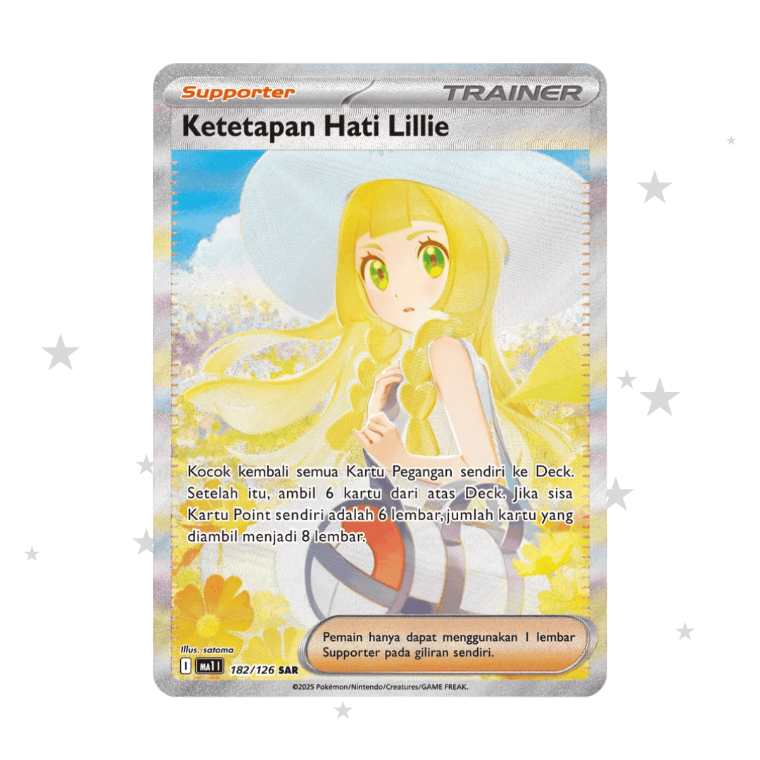 Lillie's Determination (Ketetapan Hati Lillie) 182/126 SAR - Mega Evolusi MA1 - Indonesian 🇮🇩 - ShuppetMaster TCG
