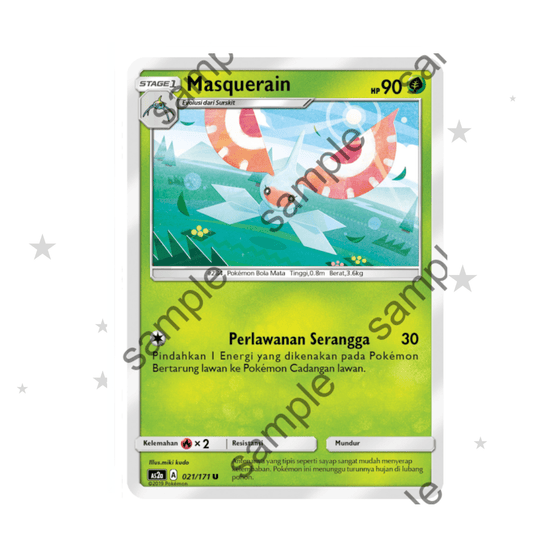 Masquerain 021/171 C - AS2A - Indonesian 🇮🇩 - ShuppetMaster TCG