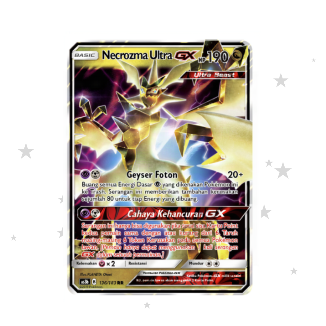 Necrozma Ultra 136/183 SR - Seri Ketiga (Set B) AS3B - Indonesian 🇮🇩 - ShuppetMaster TCG