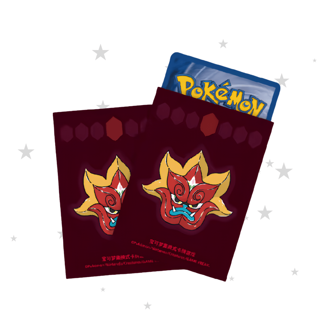 Ogerpon HearthflameMask Official Sleeves - Ogerpon Hearthflame Mask Box Exclusive - ShuppetMaster TCG