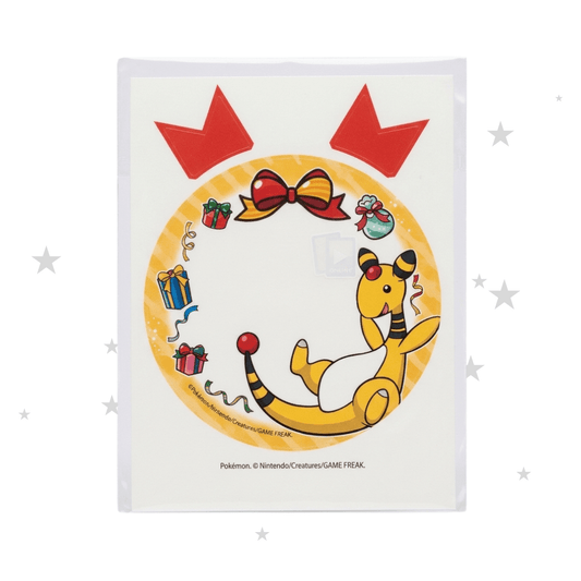 Pokémon Centre Online Japan Exclusive - Christmas Gift Tag Sticker - Ampharos - ShuppetMaster TCG