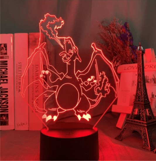 Pokemon Charizard Acrylic LED Lamp w/Base - ShuppetMaster TCG