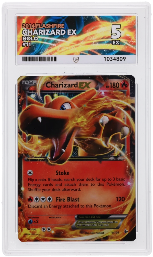 Pokémon Charizard EX Holo 011/106 Flashfire 2014 - ACE 5 - ShuppetMaster TCG