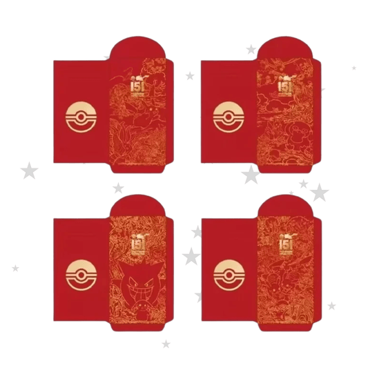 Pokémon China Exclusive - 151 Lunar New Year Hongbao Packet (Pack of 4) - ShuppetMaster TCG