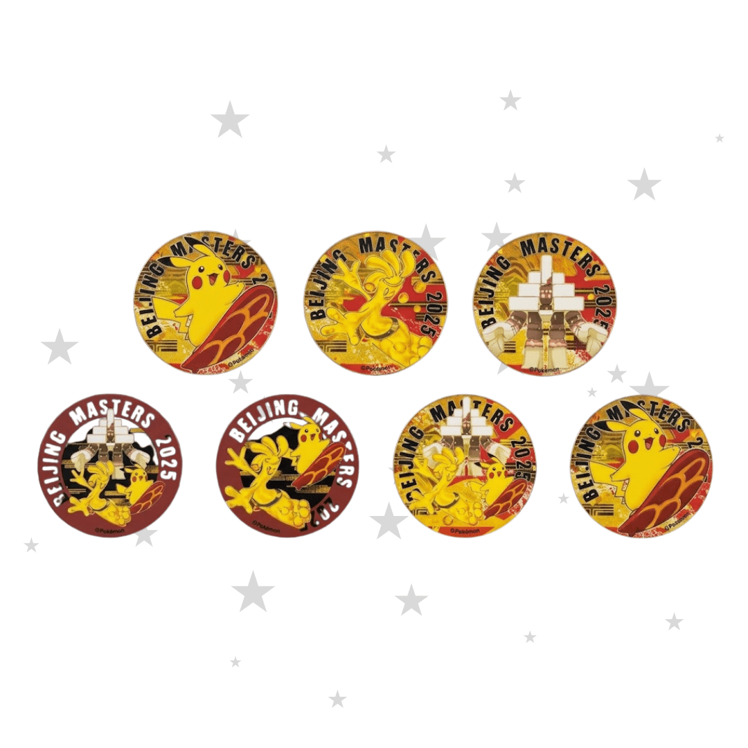 Pokémon China Exclusive - Beijing Masters 2025 - Blind Badge Pack (13 Possible Designs) - ShuppetMaster TCG