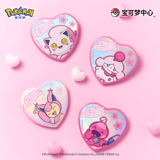 Pokémon China 'Play Rough' Range - Scream Tail, Slurpuff, Skitty & Tinkatink Badge Set - ShuppetMaster TCG