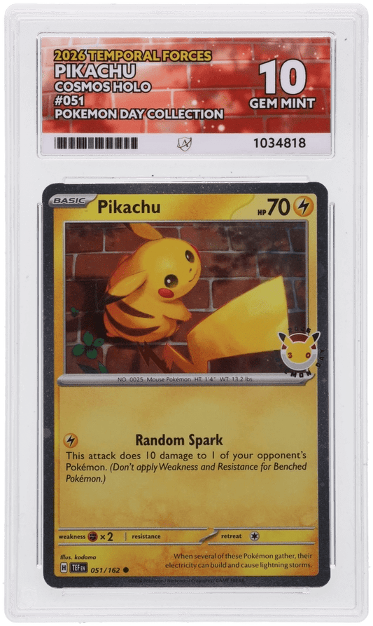 Pokémon Pikachu 051/162 - Pokémon Day 2026 Stamp - ACE 10 - ShuppetMaster TCG
