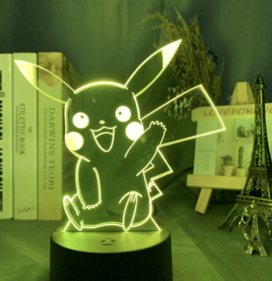 Pokemon Pikachu Acrylic LED Lamp w/Base - ShuppetMaster TCG