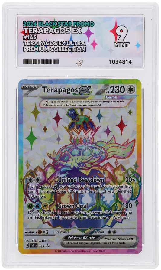 Pokémon Terapagos Ex Black Star Promo 165 Ultra Premium Collection - ACE 9 - ShuppetMaster TCG