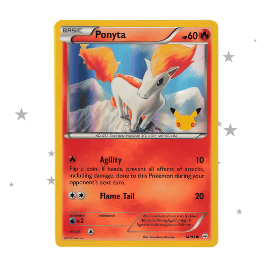 Ponyta 20th Celebrations GAME Promo - English 🇬🇧 - ShuppetMaster TCG