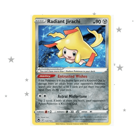 Radiant Jirachi 120/195 - Silver Tempest - English 🇬🇧 - ShuppetMaster TCG