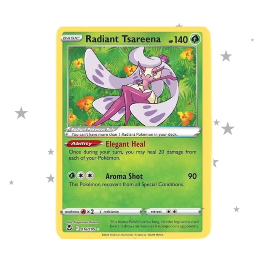 Radiant Tsareena 016/195 Holo - Crown Zenith - English 🇬🇧 - ShuppetMaster TCG