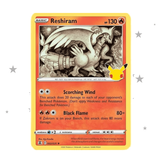 Reshiram 002/025 Celebrations - English 🇬🇧 - ShuppetMaster TCG