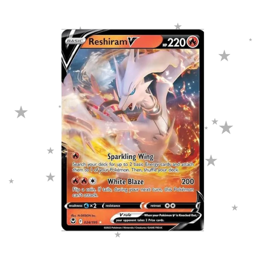 Reshiram V 024/195 Holo - Crown Zenith - English 🇬🇧 - ShuppetMaster TCG